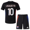 Officiële Voetbalshirt + Korte Broek Olympique Lyonnais Alexandre Lacazette 10 Uit 2024-25 - Kids